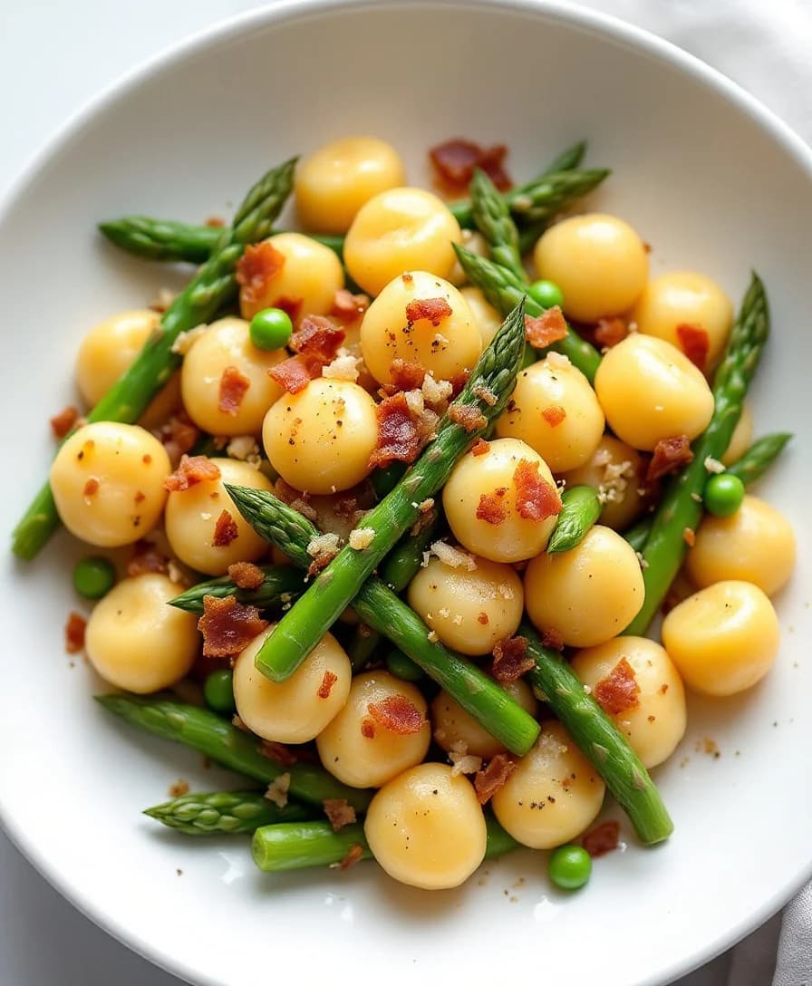 One-pan springtime gnocchi — AI generated