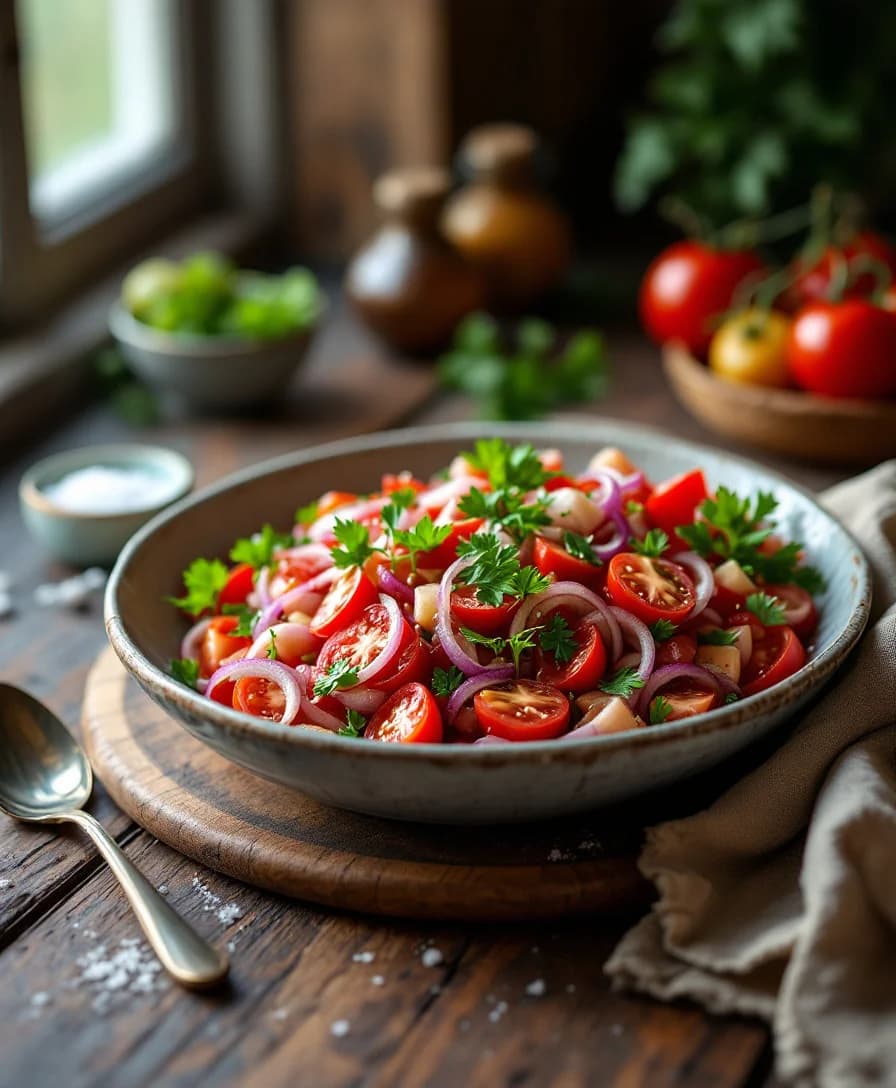 Turkish Tomato Onion Salad