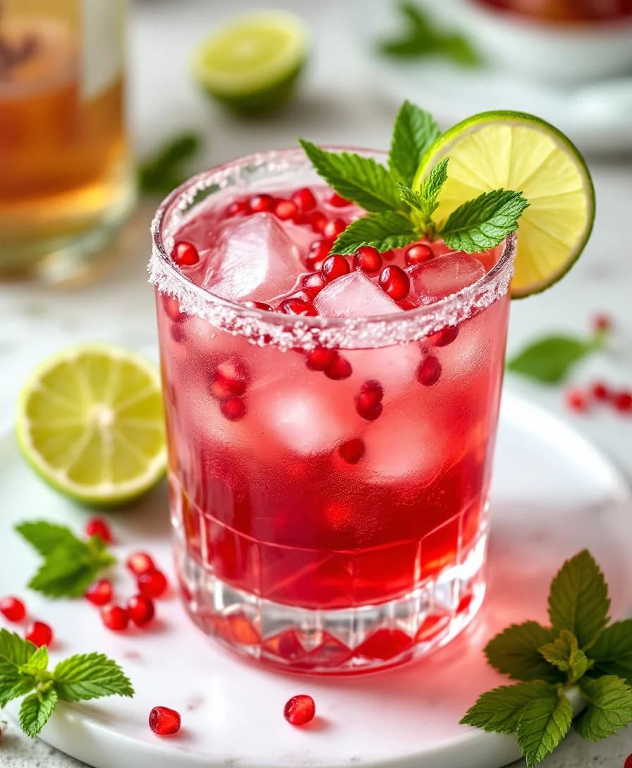 Pomegranate & Mint Mocktail