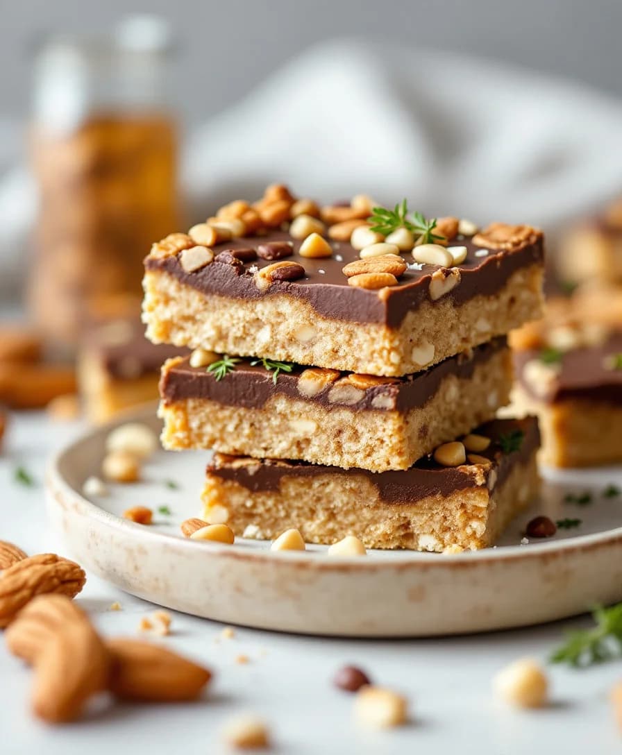 Healthy Snickers Slice