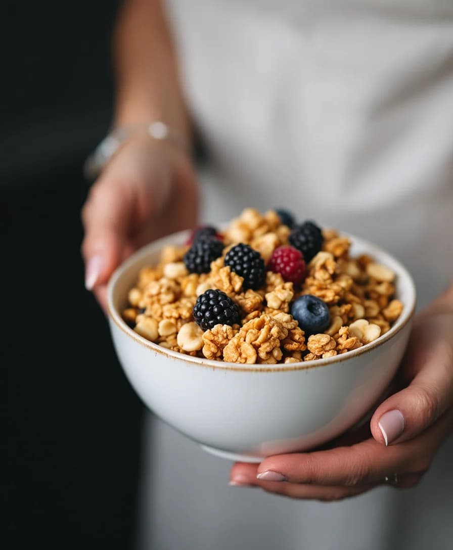 HOMEMADE CRUNCHY NUT CLUSTERS