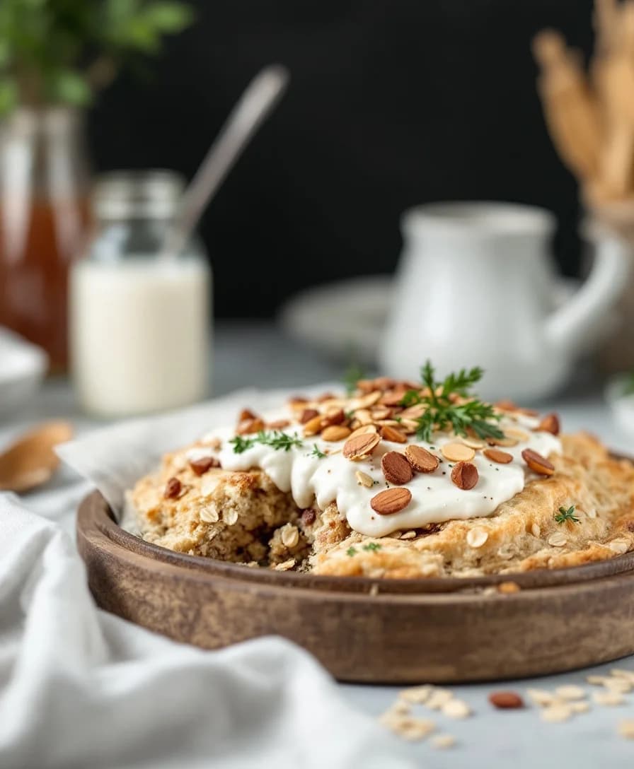 Almond Croissant Baked Oats