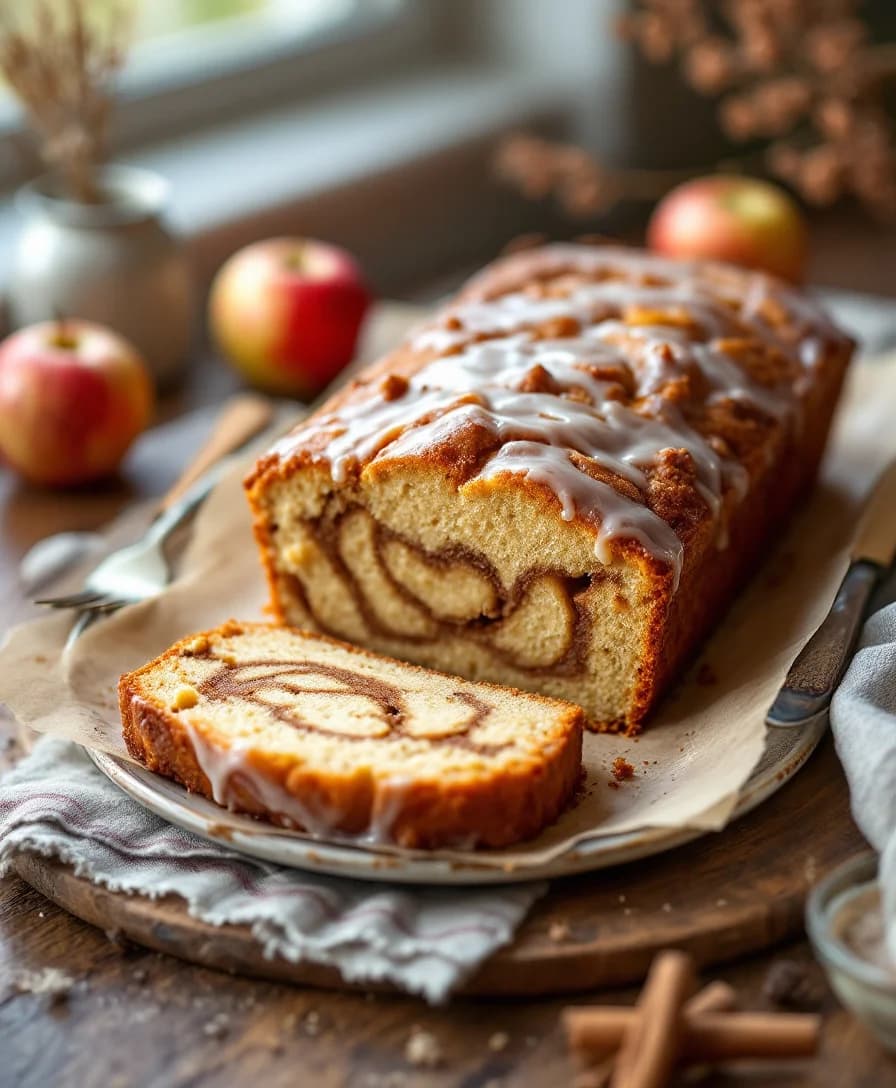 Apple Fritter Loaf Cake