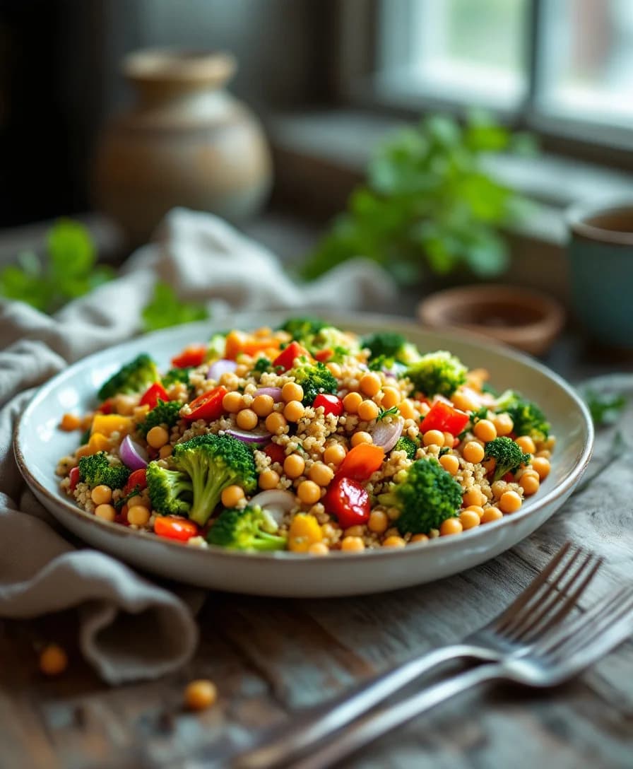 Roasted Veggie Quinoa Salad