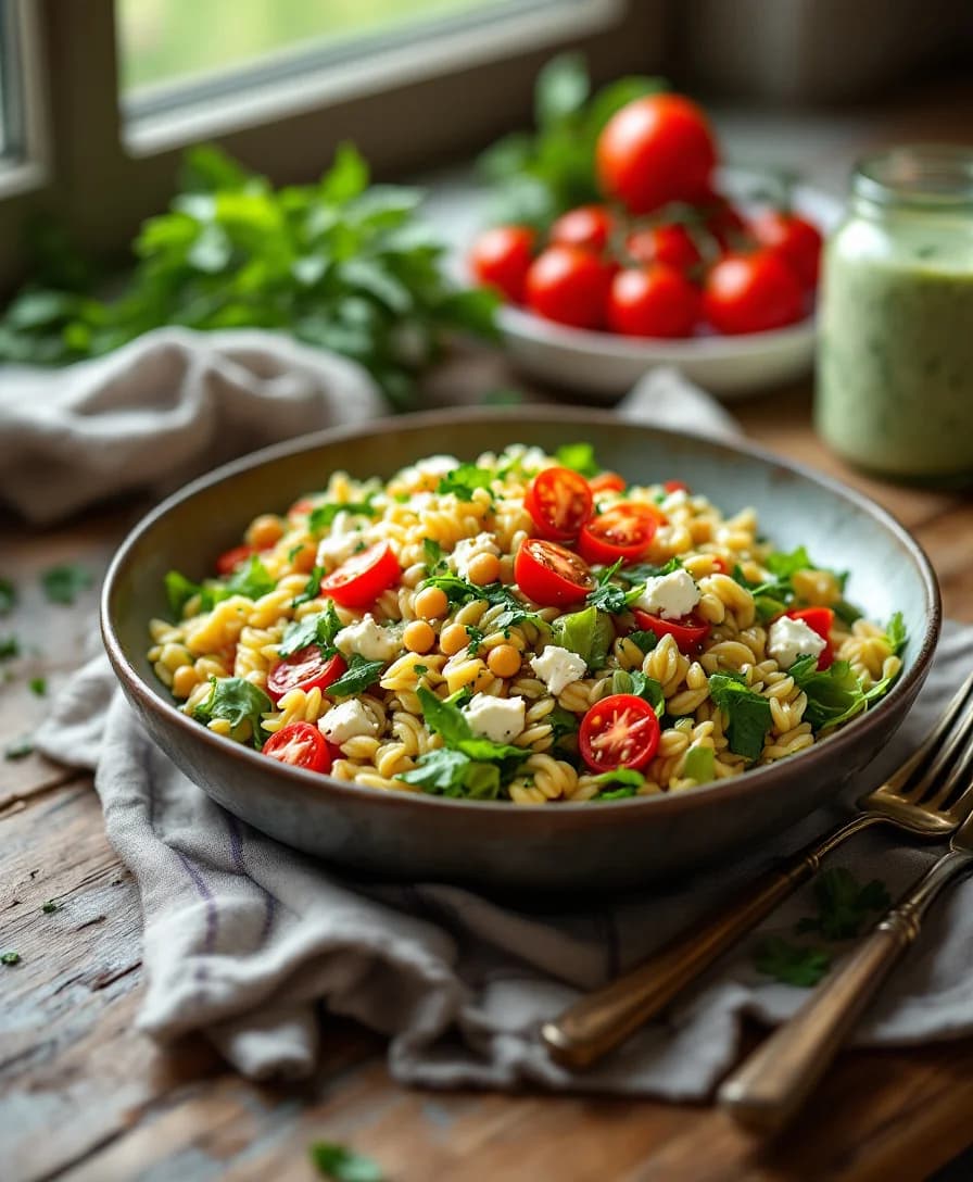Green Goddess Orzo Salad