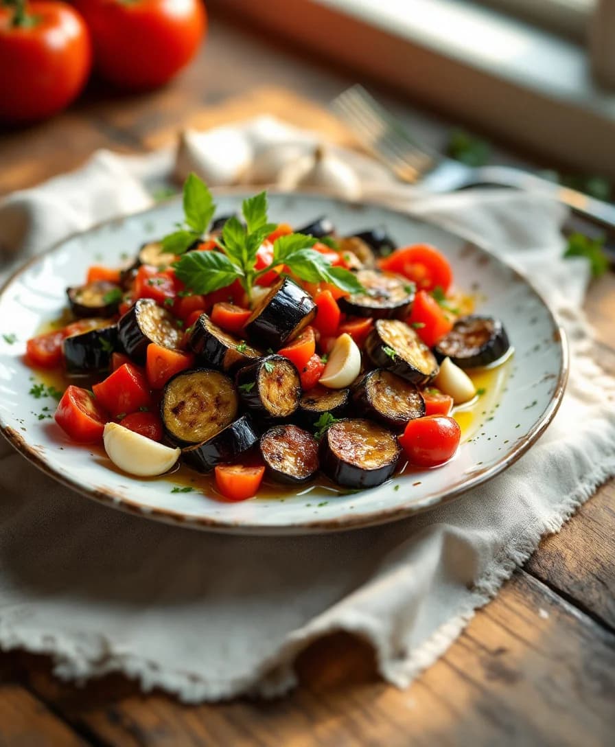 Zaalouk (Roasted Eggplant Salad)