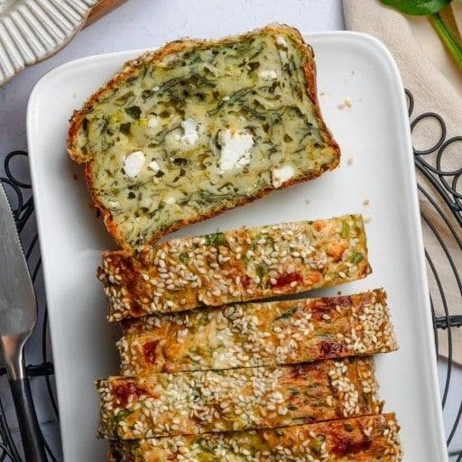 Spinach & Feta Loaf (Greek inspired Spanakopita Loaf)