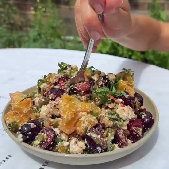 Cherry Orange Feta Salad
