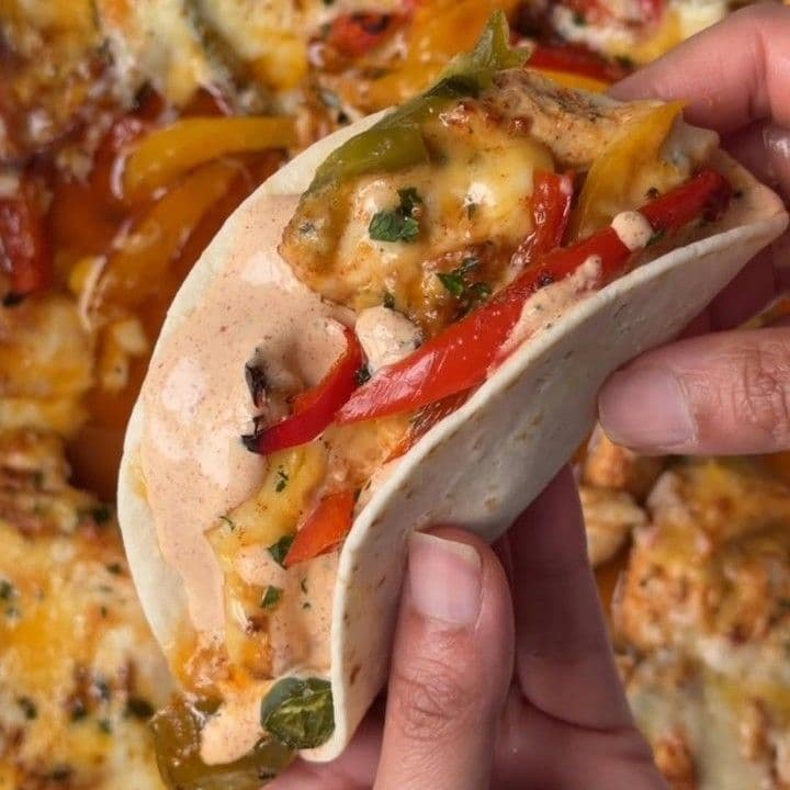 Sheet pan chipotle chicken tacos