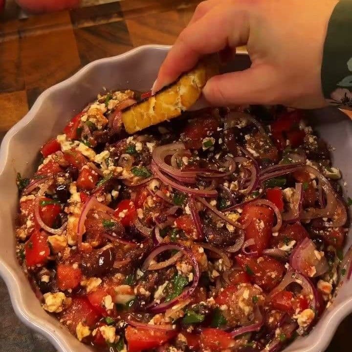 Bruschetta with Feta and Olives