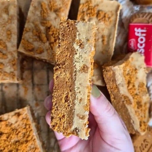 No Bake Biscoff Biscuit Slice
