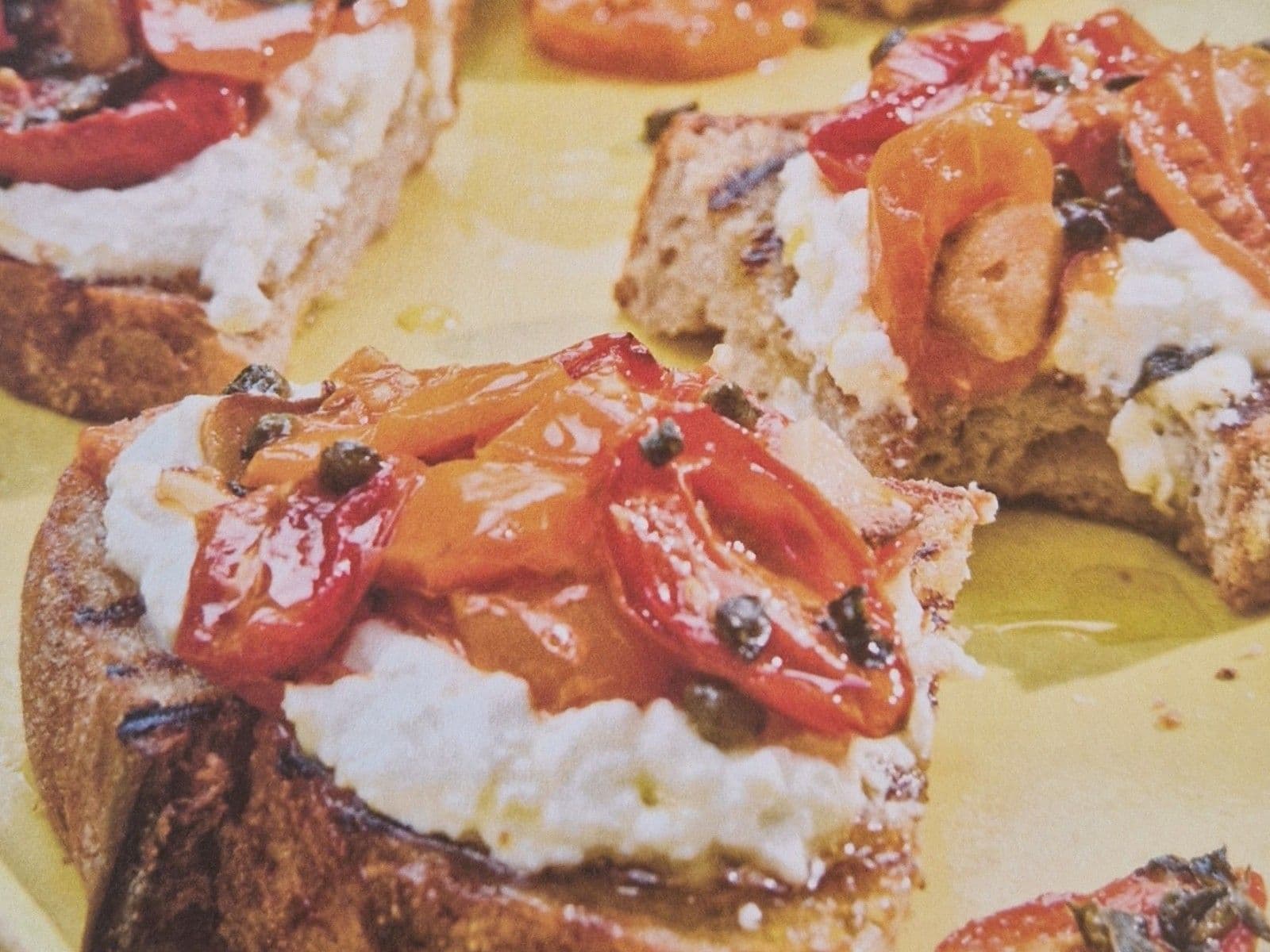 Roast Tomatoes & Whipped Feta Toasts