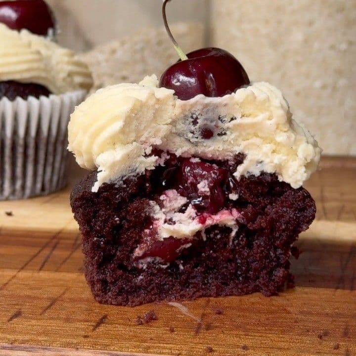 Black Forest cupcakes