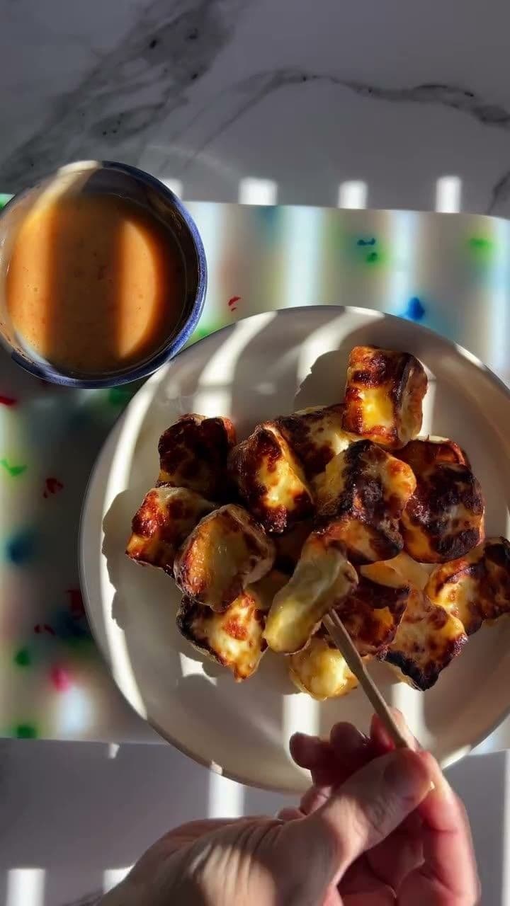 Air Fryer Bang Bang Halloumi