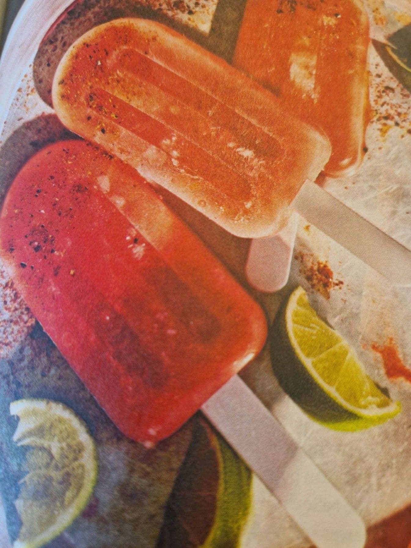 Watermelon & lime ice lollies