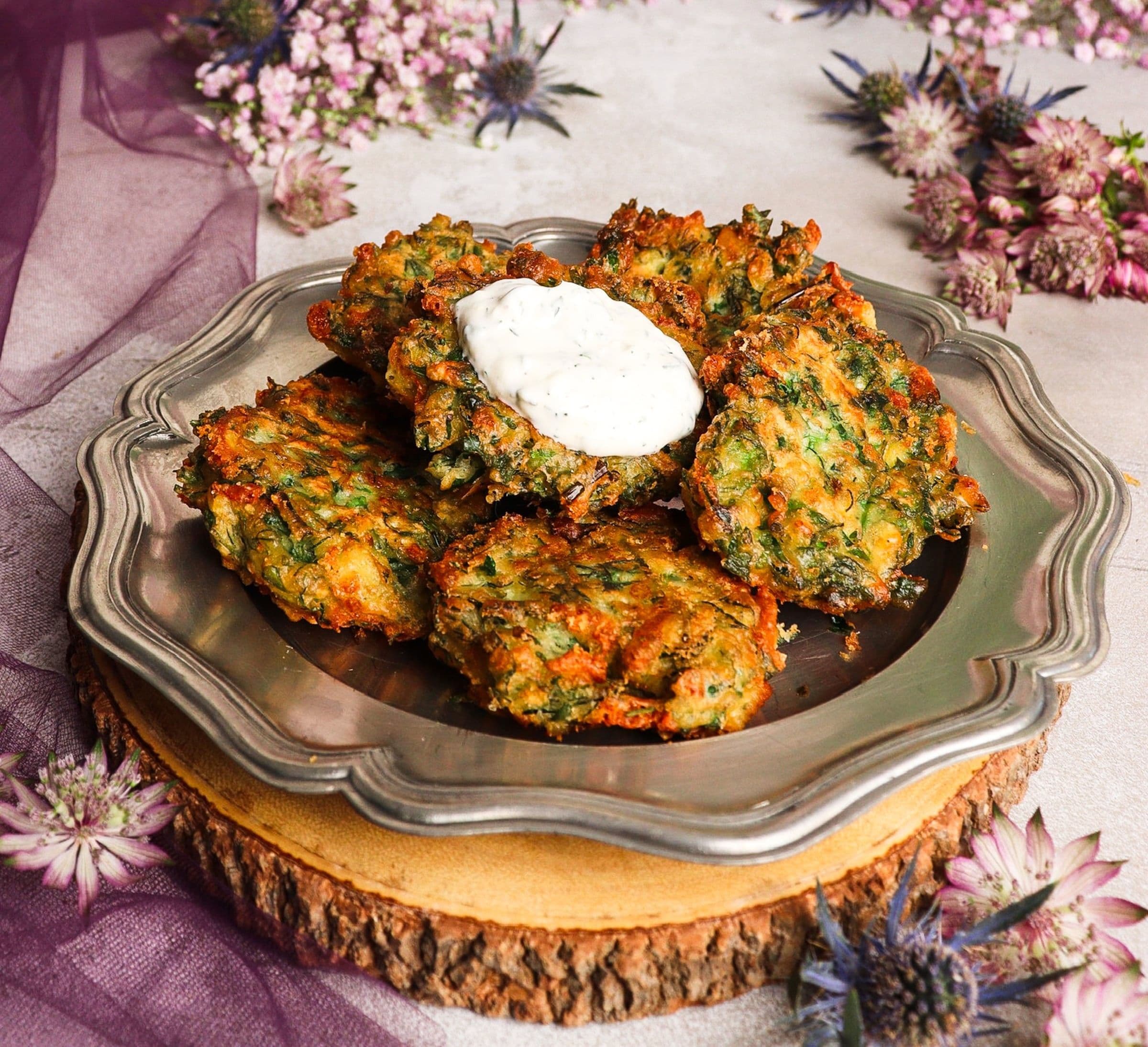 Crispy Herb Fritters