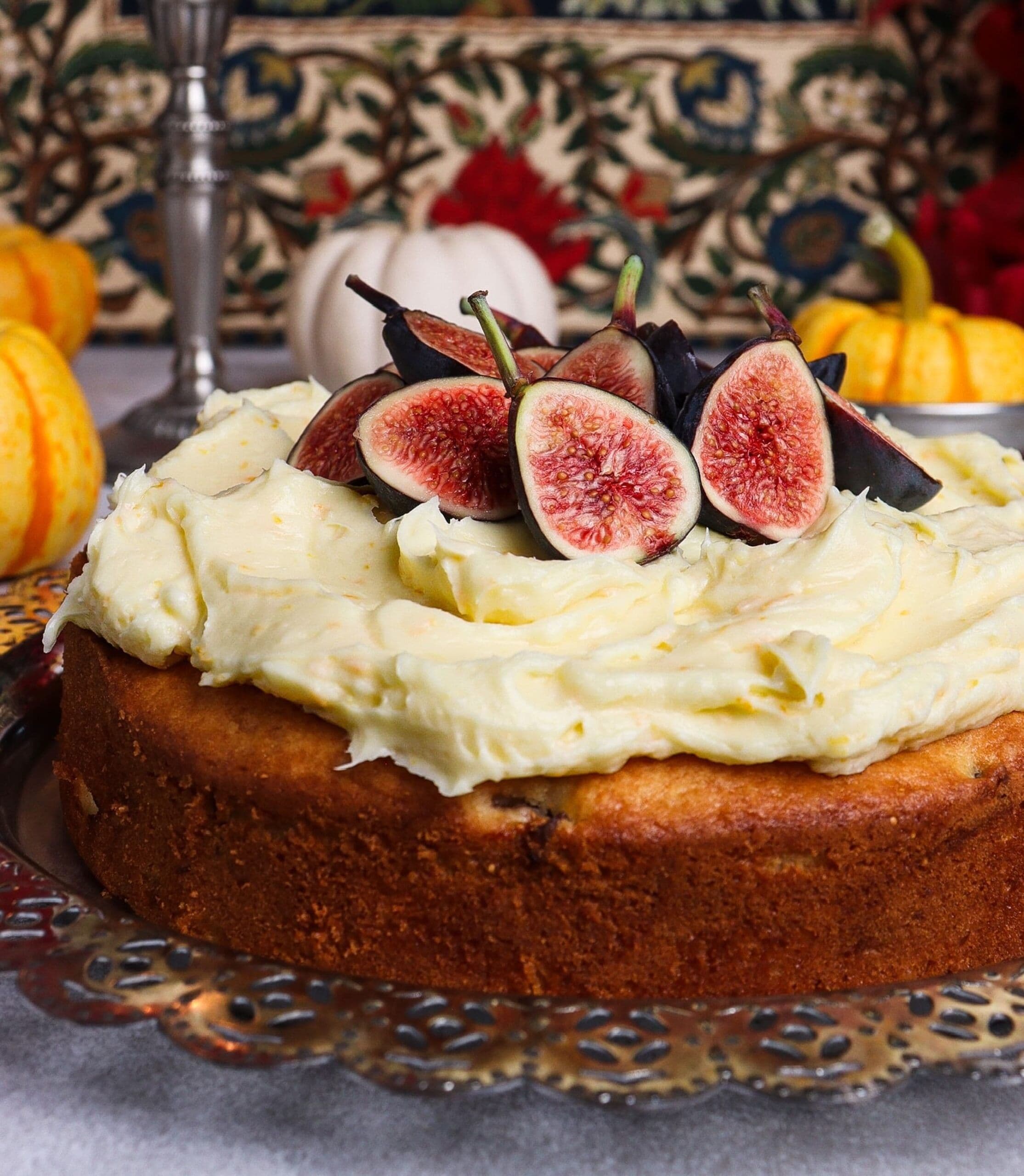 Orange Cardamom Fig Cake