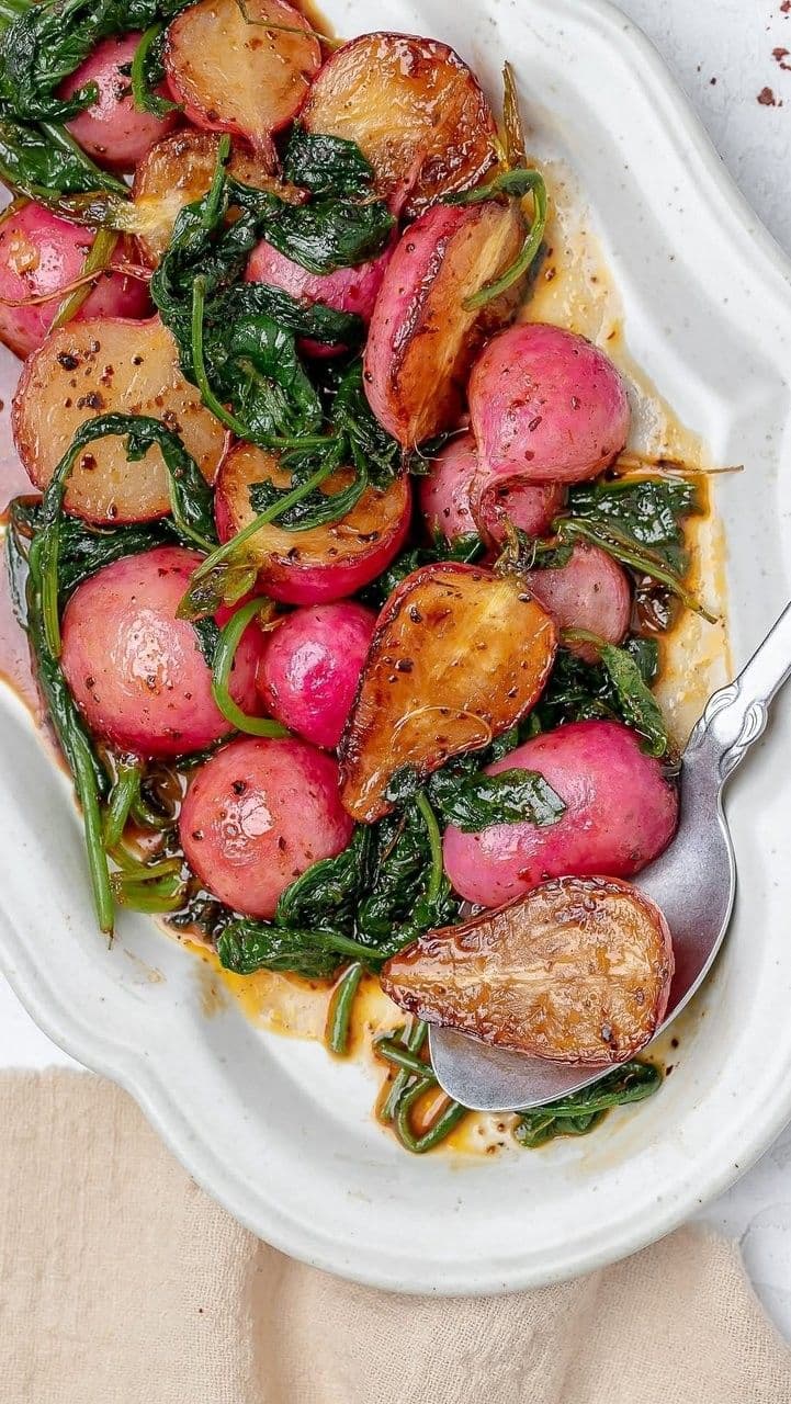 Sautéed Radishes with Brown Honey Butter