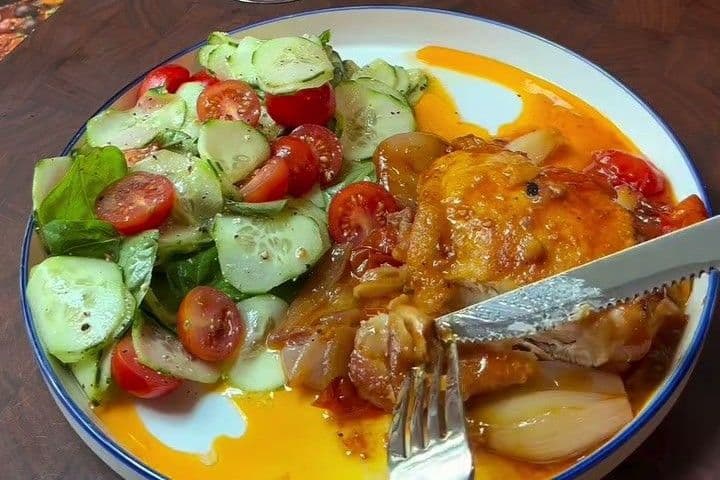 Tomato Butter Braised Chicken Thighs