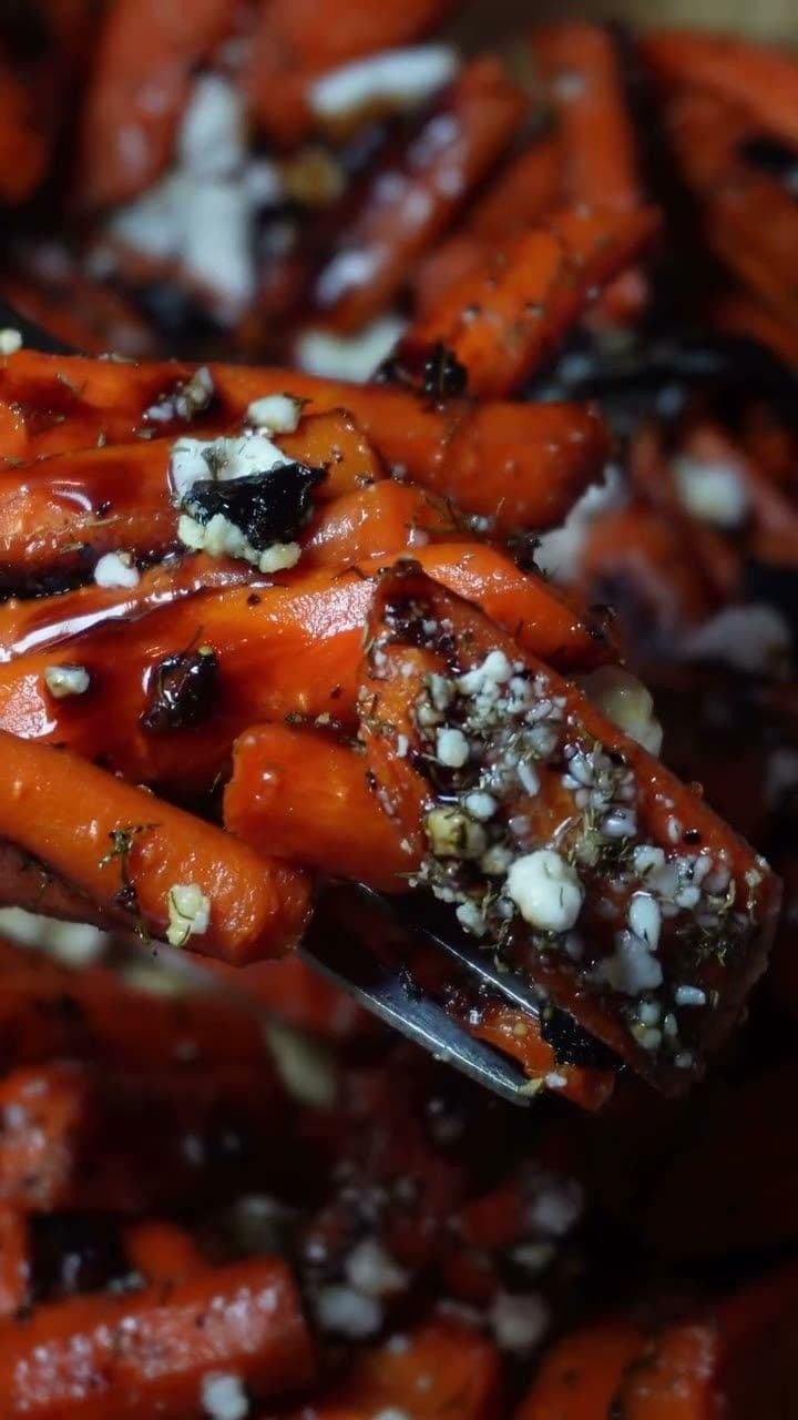 Honey Roasted Carrots with Feta and Dill
