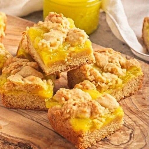 Lemon Curd Cookie Bars